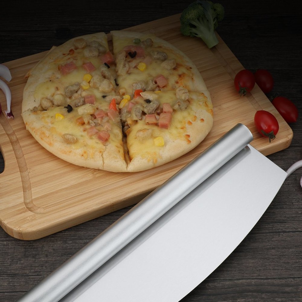 Pizza Rocker Cutter Stainless Steel Slicer Knife Sharp - Picture 10 of 11